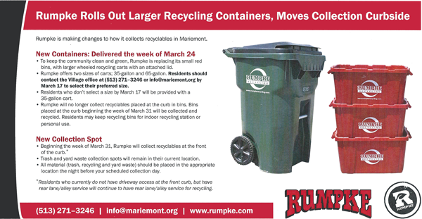Rumpke is expanding what can go in your curbside recycling